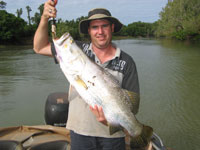 half day fishing charters on the Daly River Northern Territory near Woolianna